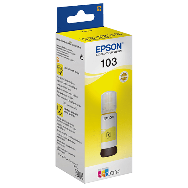 Picture of Epson 103 Ecotank Yellow Ink Bottle