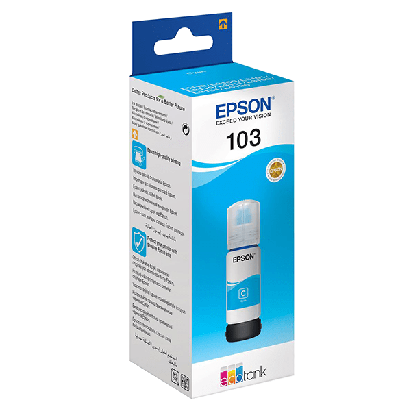 Picture of Epson 103 Ecotank Cyan Ink Bottle