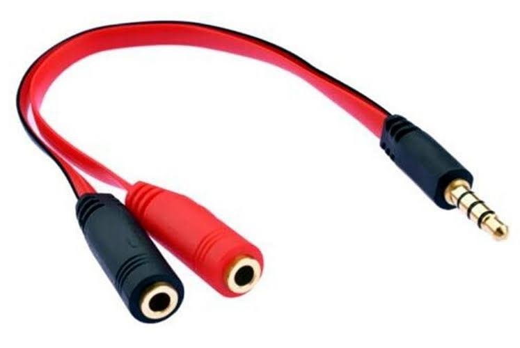 Picture of Male to 2 x Female Aux 3.5mm Splitter Cable 0.2M