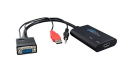 Show details for MALE VGA TO FEMALE HDMI MALE USB + AUDIO Picture of MALE VGA TO FEMALE HDMI MALE USB + AUDIO