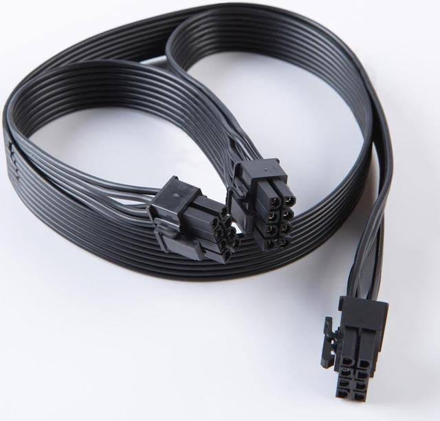 Picture of PCI express 8pin to Dual 6+2Pin Power supply Cable PCIe 8 Pin 1 to 2 Spliter For Corsair TX850M TX750M TX650M Modular PSU