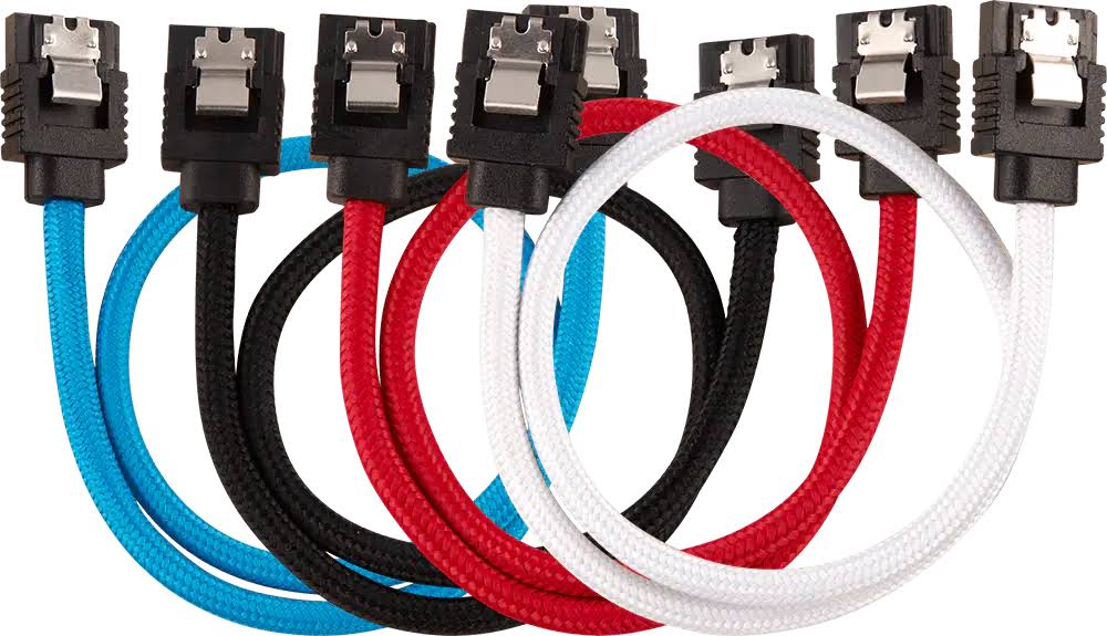 Picture of SATA 3.0 Cable SATA3 III 6GB/s Right Angle Serial ATA SSD Hard Drive