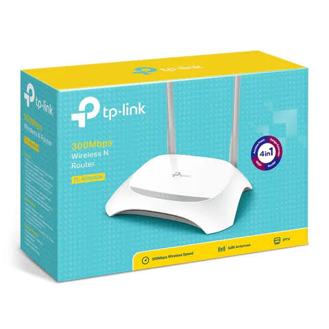 Picture of TP-Link TL-WR840N Wi-Fi 4 Wireless Router Single-band 2.4GHz Fast Ethernet Gray and White