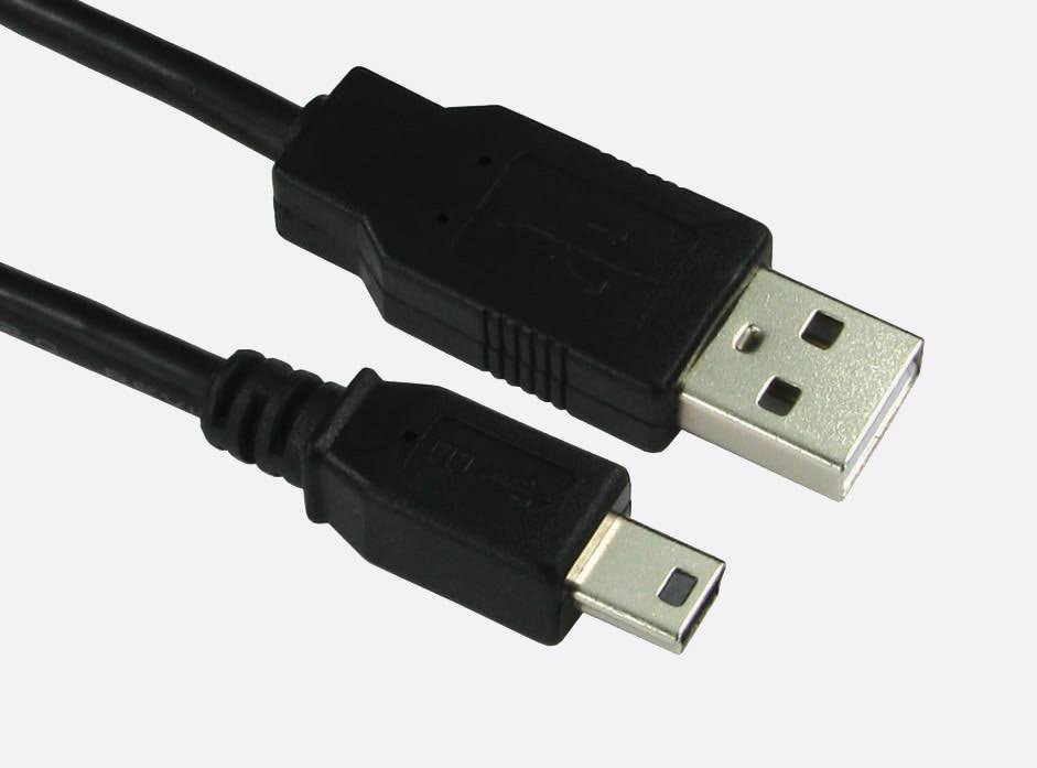 Picture of USB 2.0, Male USB A to Male Mini USB B 60CM