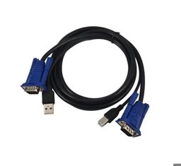 Show details for USB KVM CABLE - VGA + USB(A TO B) 1MTR Picture of USB KVM CABLE - VGA + USB(A TO B) 1MTR