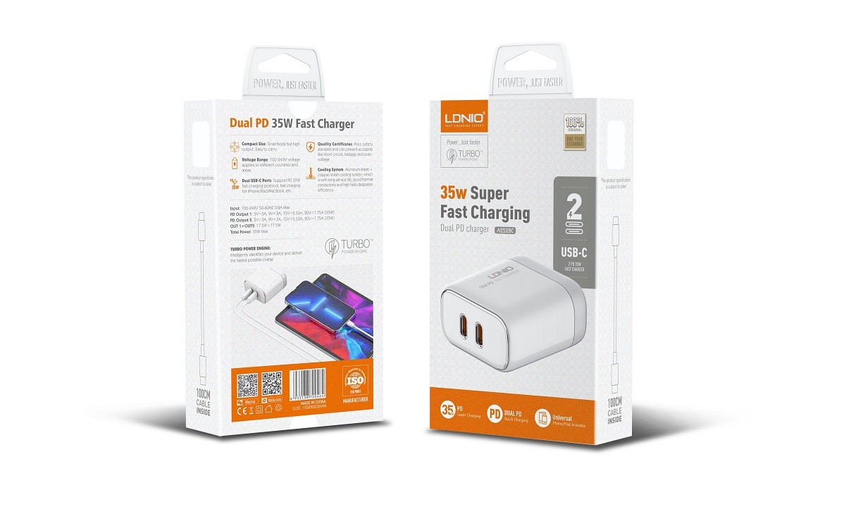 Picture of 35W Dual USB-C Fast Charger A2528C