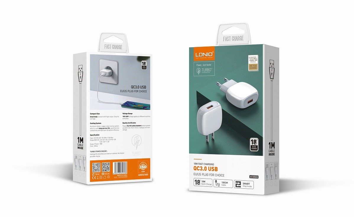 Picture of 18W QC3.0 Quick Charger A1306Q