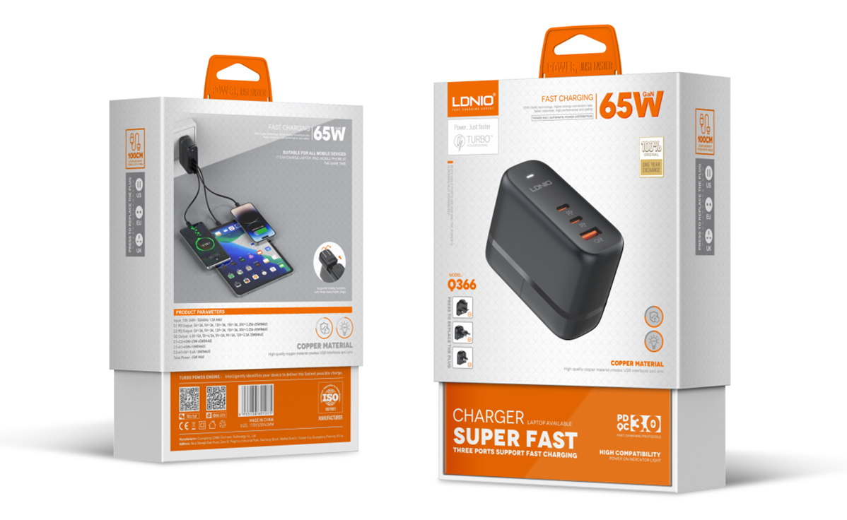 Picture of 65W GaN Supper Fast Charger Q366