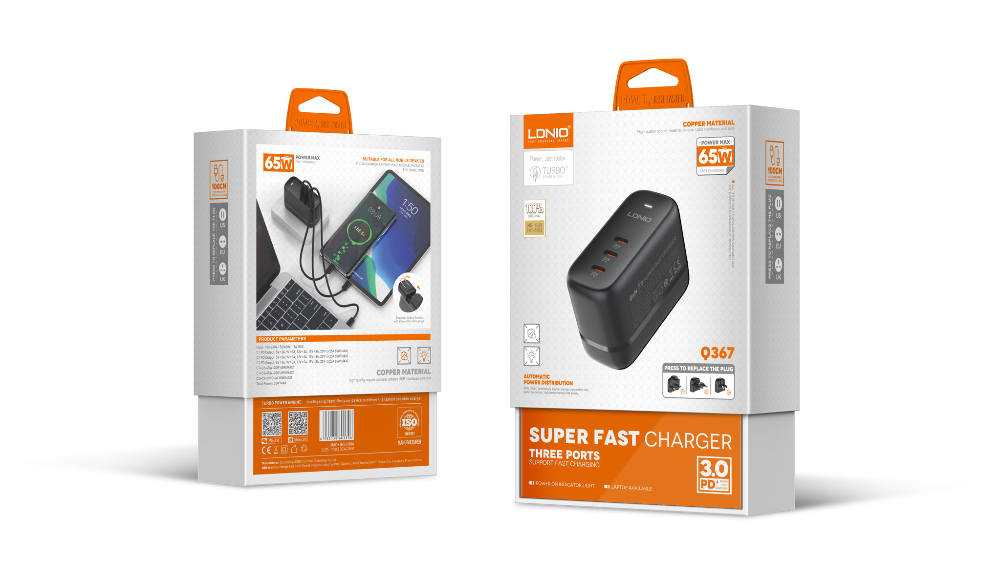 Picture of 65W GaN Supper Fast Charger Q367