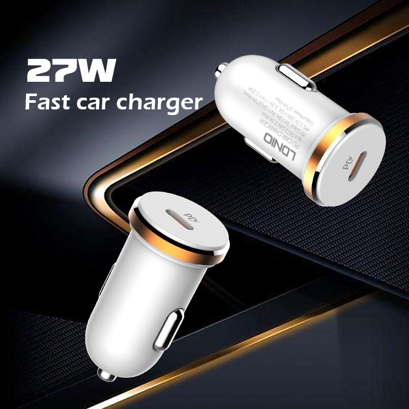 Picture of 27W Mini Size USB-C Fast Car charger C22Q
