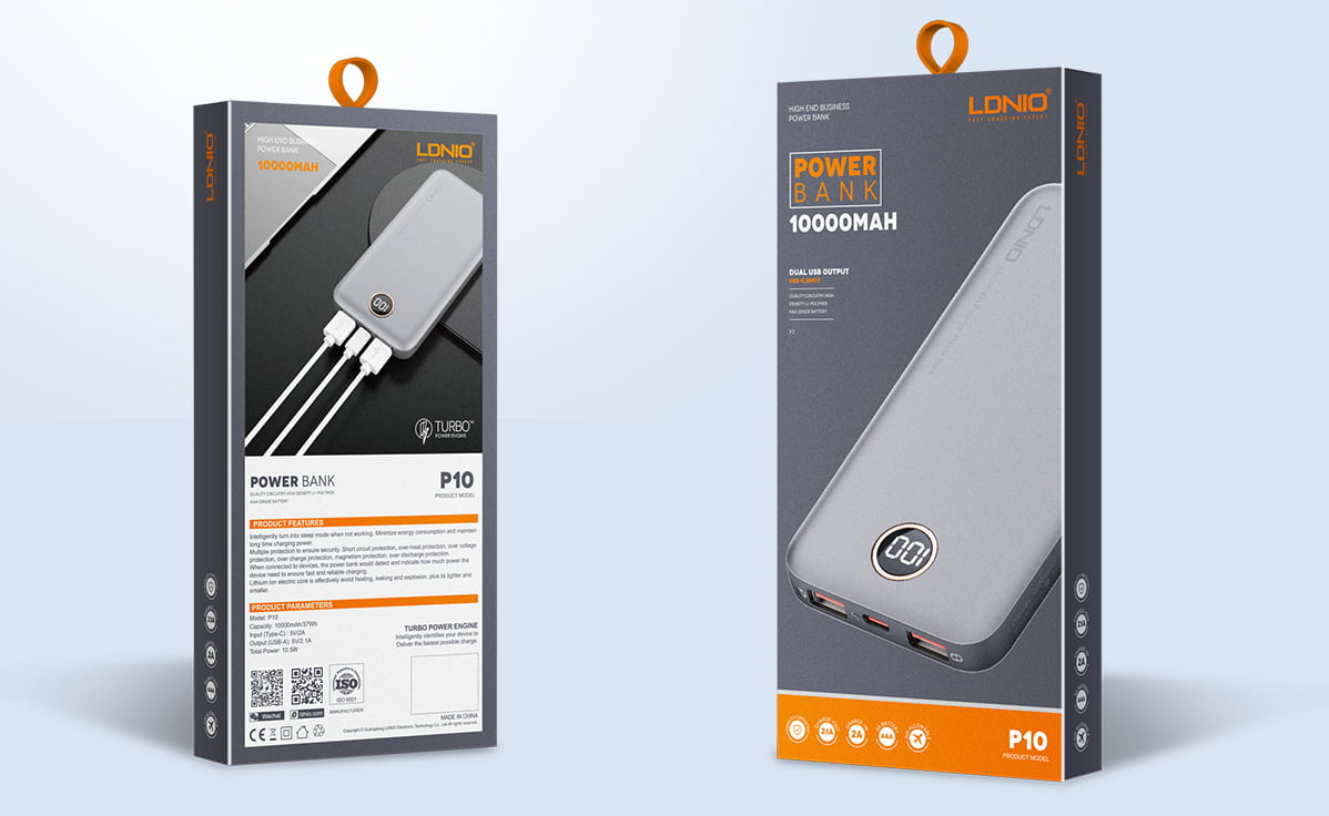 Picture of 10000mAh Ultra Slim Led Digital Display Power Bank PQ10