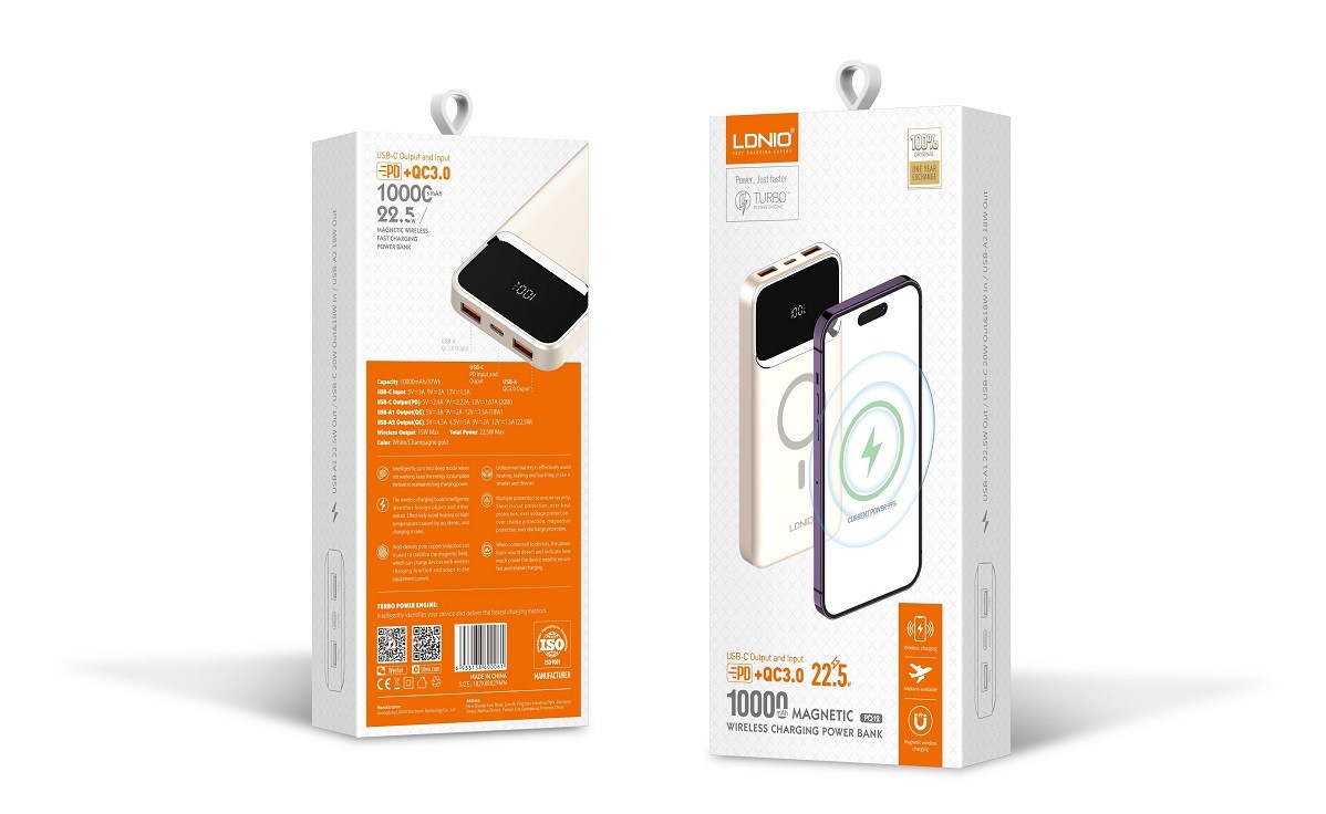 Picture of 10000mAh Magnetic Wireless Power Bank PQ12
