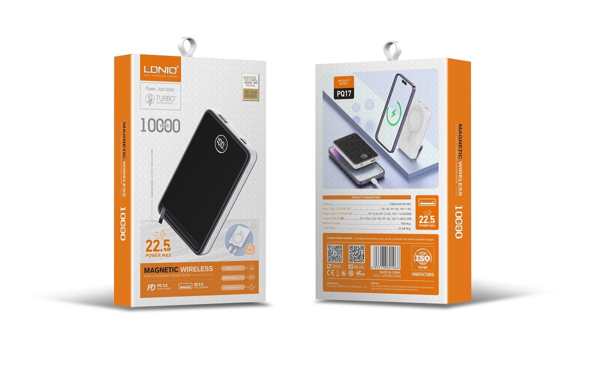 Picture of 10000mAh Magnetic Wireless Power Bank PQ17