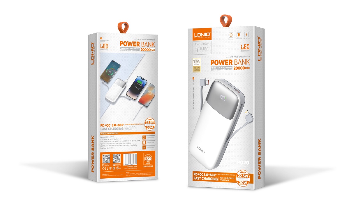 Picture of 20000mAh 22.5W fast charging Power Bank PQ19/PQ20