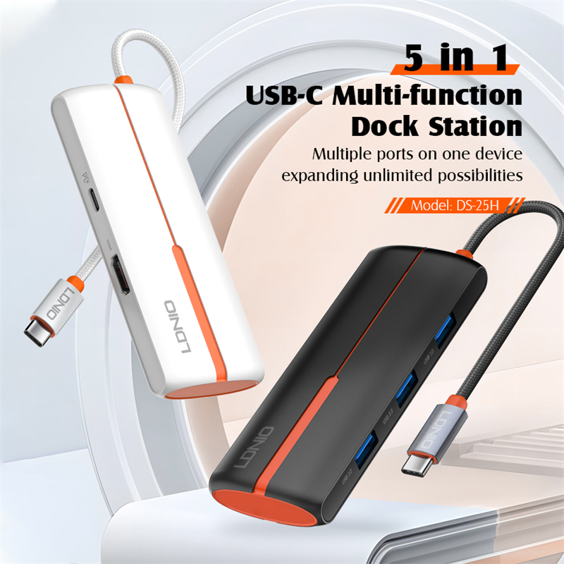 Picture of 5 In 1 Usb C Dock Station DS-25H