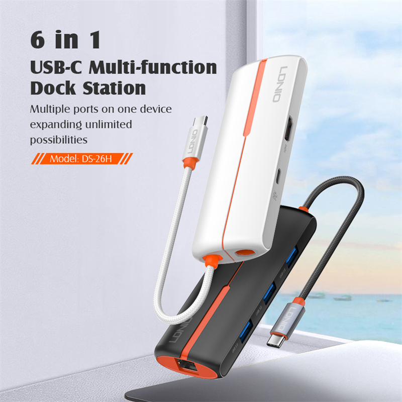 Picture of 6 In 1 Usb C Dock Station DS-26H