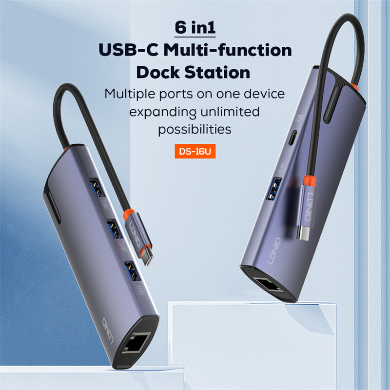 Picture of 6 In 1 Usb C Dock Station DS-16U