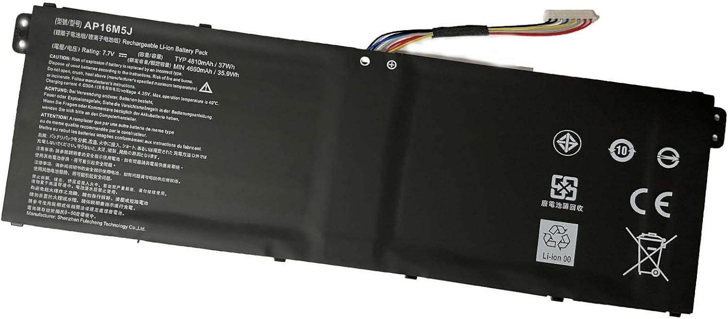 Picture of Acer Aspire 3 A315-21 A315-41 A315-51 - P/N: AP16M5J Battery - 36WH Black