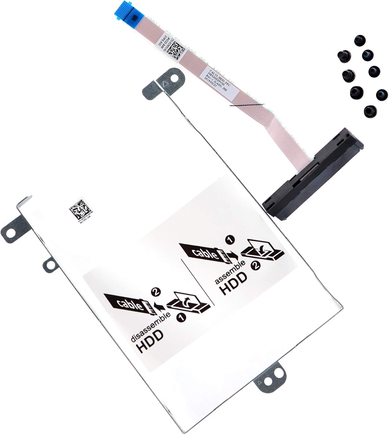 Picture of SATA Hard Drive Cable w/ 2.5-inch HDD Caddy Bracket Carrier for Dell G3 3579 3779 Gaming Laptop