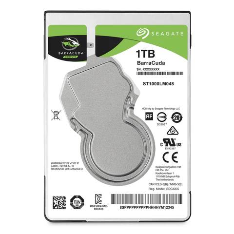 Picture of Seagate Barracuda 2.5-inch Serial ATA III Internal Hard Drive ST1000LM048