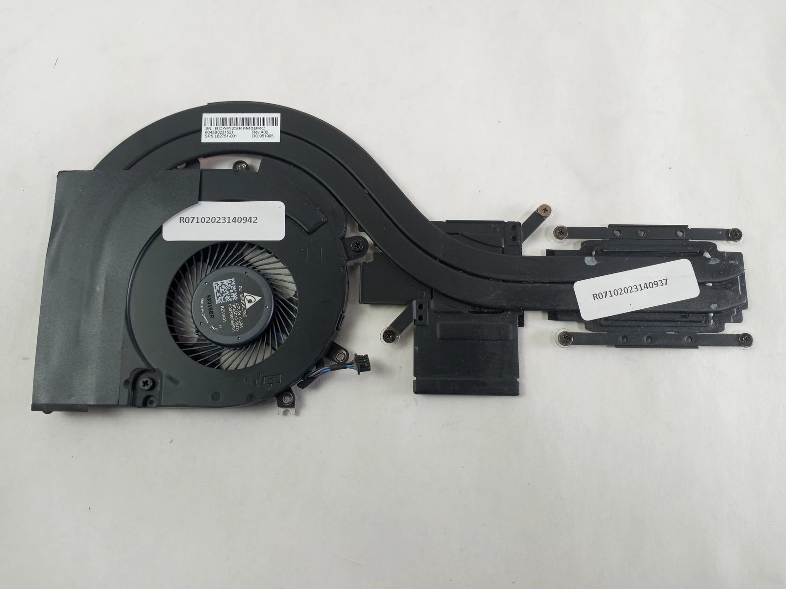 Picture of HP L62751-001 4-Pin BGA 1528 CPU Fan with Heatsink For ZBook 14u G6
