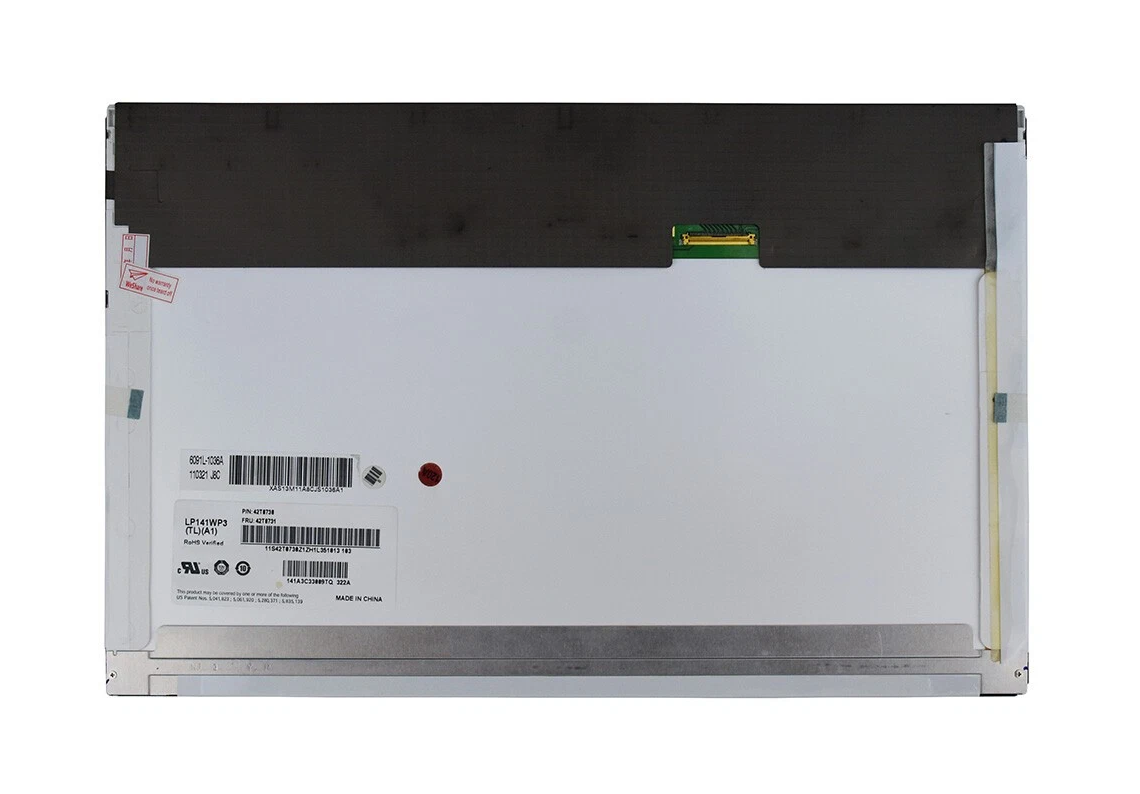 Picture of 14.1" WXGA+ LCD Screen - LED Backlight - Resolution: 1440X900 - Matte Surface - Standard 50-Pin Bottom-Right Connector - For Dell Laptop Only