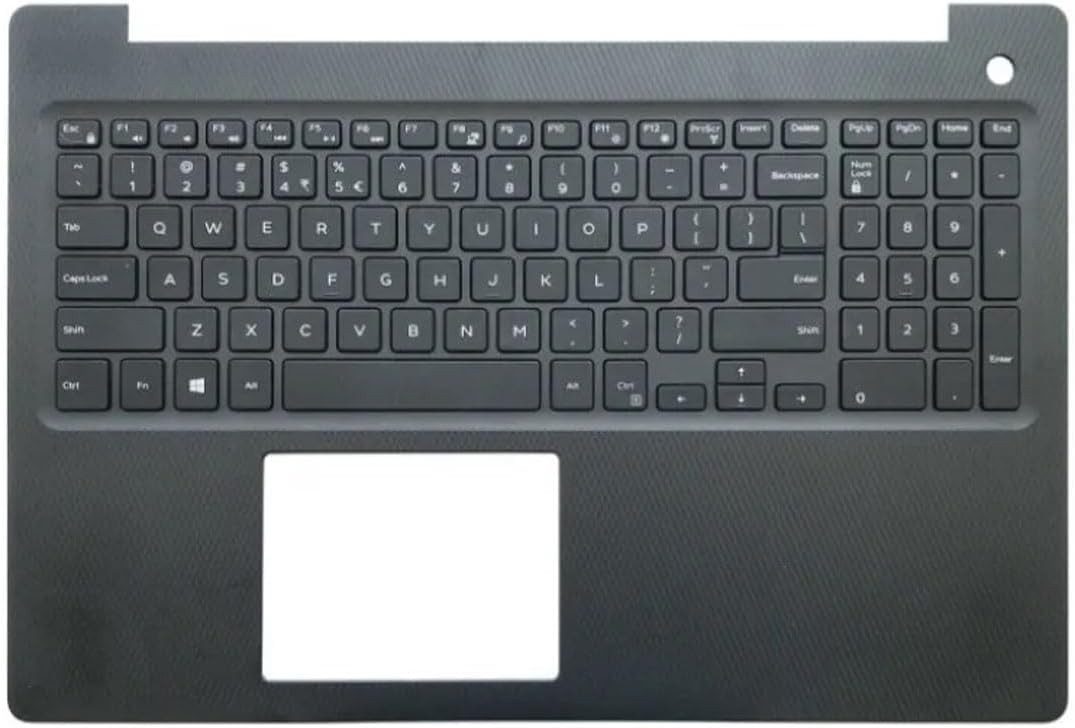 Picture of Dell Insprion 3580 3581 3583 3593 15.6" Palmrest Keyboard Bezel US-English Backlit 0P4MKJ 04XDNR Black
