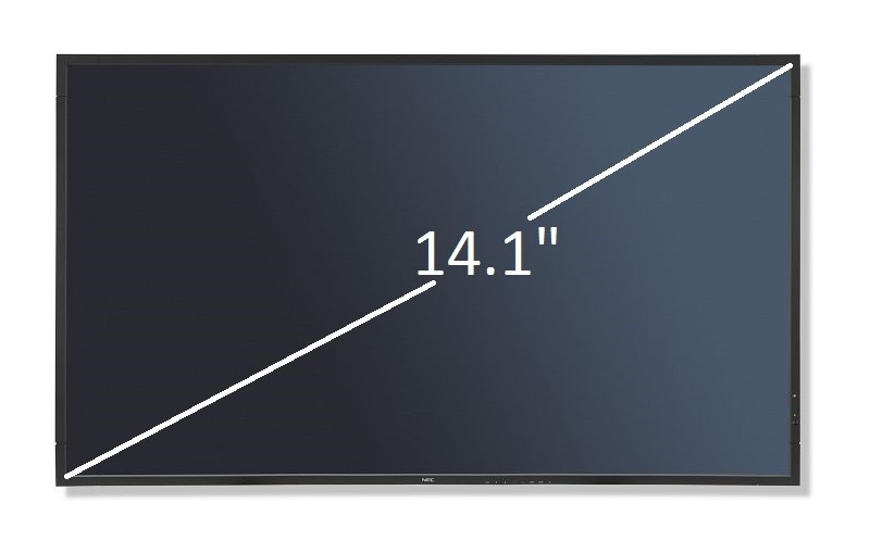 Picture of 14.1" WXGA LCD Screen - CCFL Backlight - Resolution: 1280X800 - Glossy/Matte Surface - Standard 30-Pin Top-Right Connector