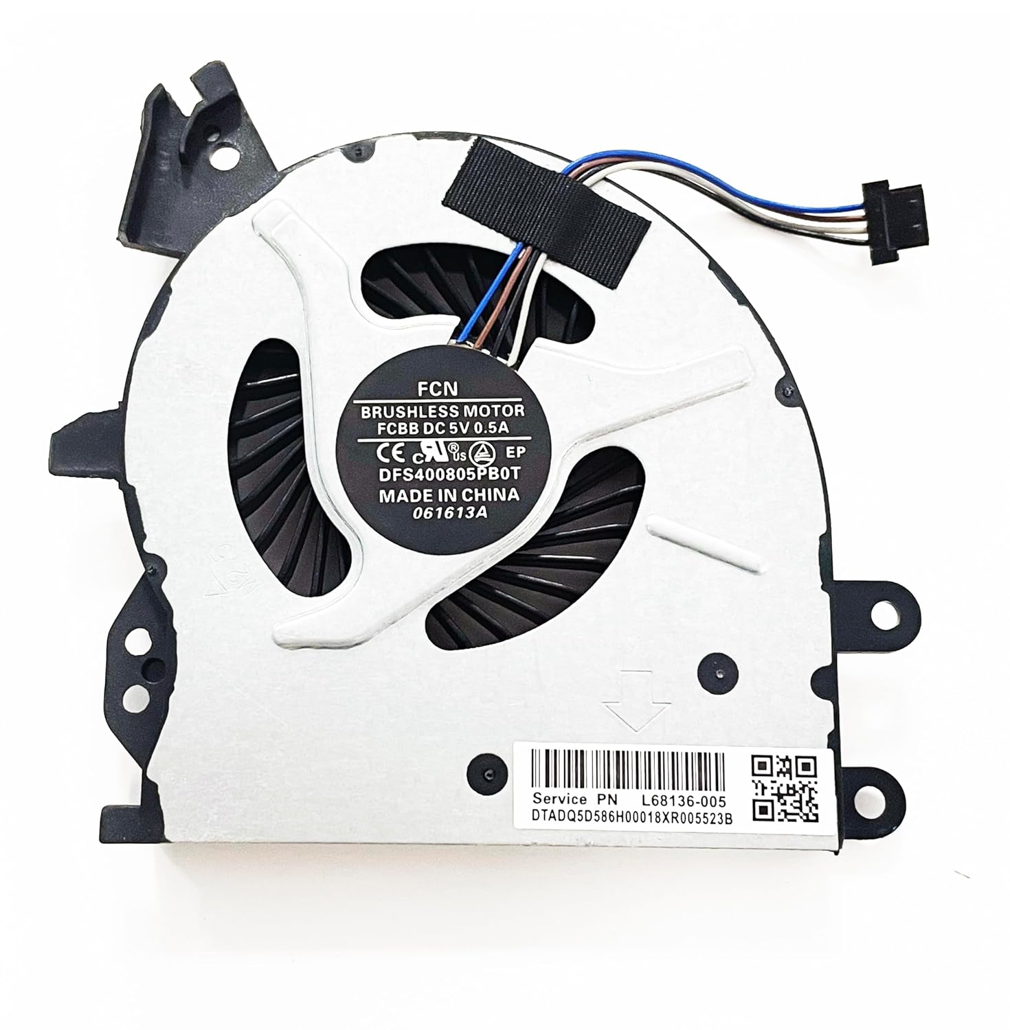 Picture of CPU Cooling Fan Replacement for HP ProBook 450 G4 455 G4 470 G4 NS65B00-15M23 905774-001 4-Pin