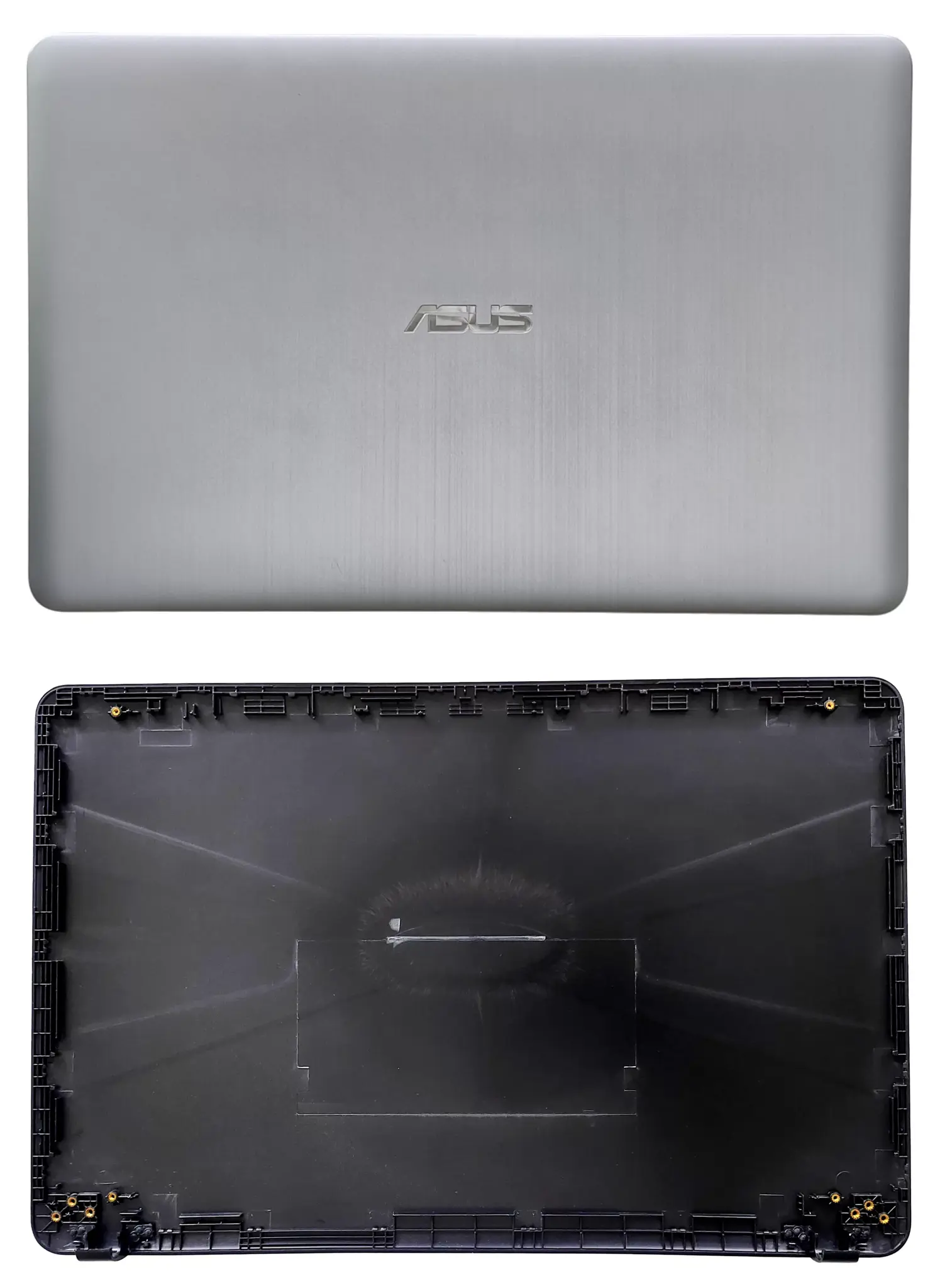 Picture of Laptop LCD Top Back Rear (Silver) and Front Bezel Cover Case Compatible for Asus X541U X541UA X541UV X541S X541SC X541SC X541SA Shell and Hinges