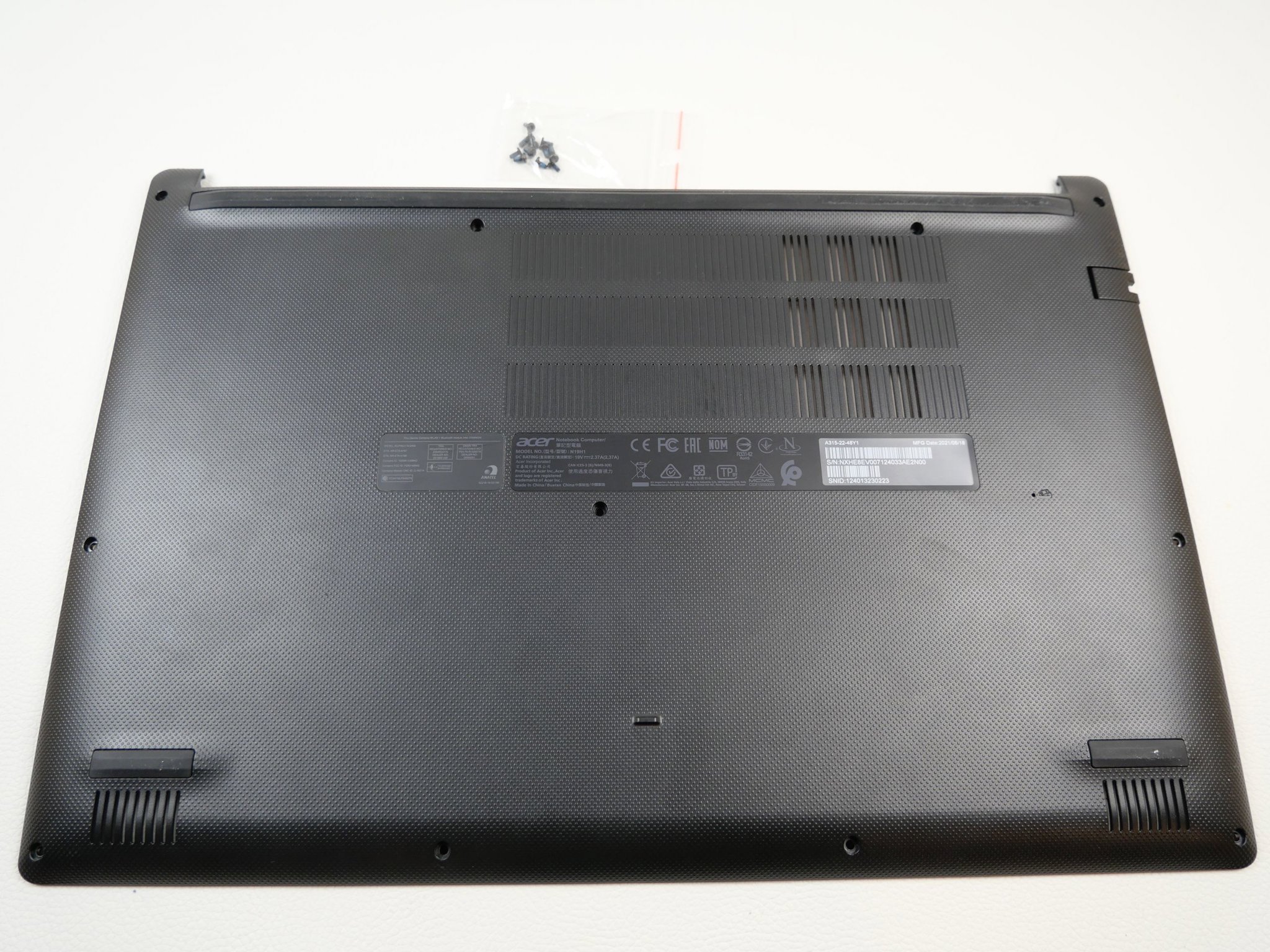 Picture of Acer Aspire 3 A315-22-48Y1 Bottom Case NC210110SF