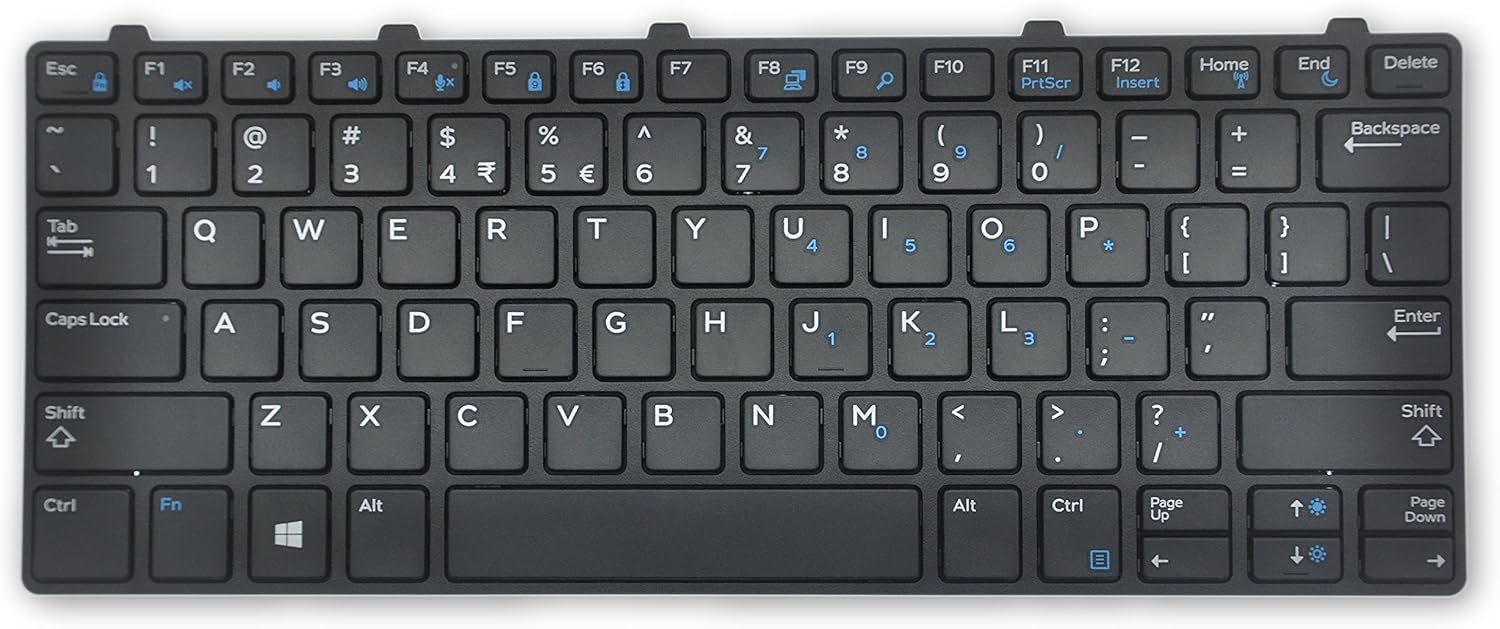 Picture of Dell Latitude 3180 US International QWERTY Non-Backlit Keyboard D3C6J