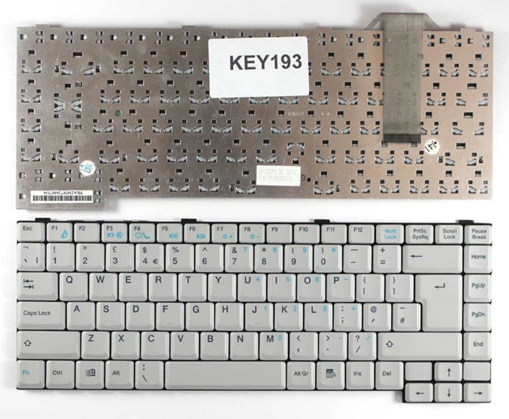 Picture of Advent 7001 White UK Layout Replacement Laptop Keyboard