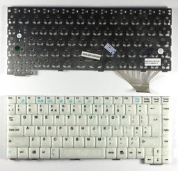 Picture of Fujitsu Siemens K001727B-2 White UK Layout Replacement Laptop Keyboard