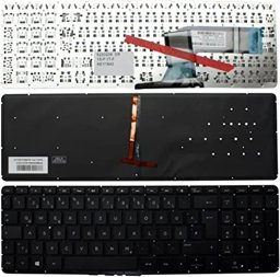 Picture of HP Pavilion 17-f205na Backlit Black Windows 8 German Layout Replacement Laptop Keyboard