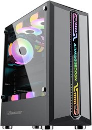 Show details for Armaggeddon Tritron PRO 300 Gaming PC Case with 3xARGB Fans Black TRITONPRO300BLK Picture of Armaggeddon Tritron PRO 300 Gaming PC Case with 3xARGB Fans Black TRITONPRO300BLK