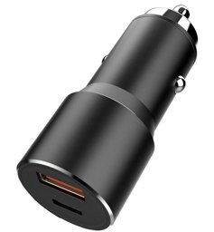 Picture of TYPE C AND USB CAR CHARGER BLACK