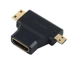 Picture of MICRO HDMI( M)+MINI HDMI(M) TO HDMI (F)