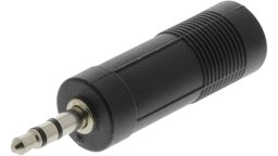 Picture of RS PRO AV Adapter, Male 3.5 mm Stereo to Female 6.35 mm Stereo