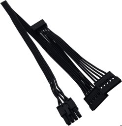 Show details for CPU 8 Pin to 3x 15 Pin SATA Hard Drive Power Adapter Cable for PSUs 20 Picture of CPU 8 Pin to 3x 15 Pin SATA Hard Drive Power Adapter Cable for PSUs 20