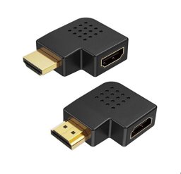 Show details for HDMI MALE TO HDMI FEMALE L-R ADAPTER Picture of HDMI MALE TO HDMI FEMALE L-R ADAPTER