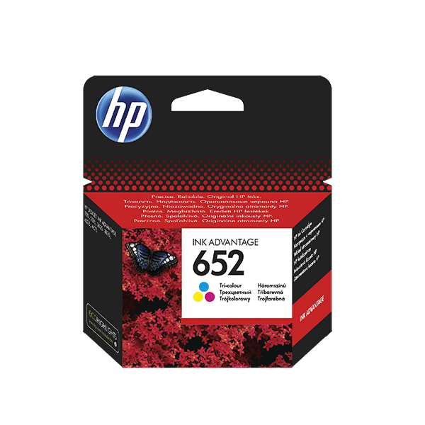 Picture of HP 652 Tri-Colour Original Ink Advantage Cartridge
