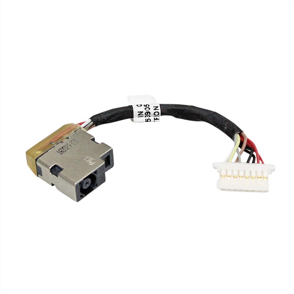 DC Power Jack with Cable Plug Replacement for HP 430 440 450 455 470 G4 G5 G6 G7 853905-F7A 853905-Y7A 853905-S7A CBL00760-0050 （7cm）
